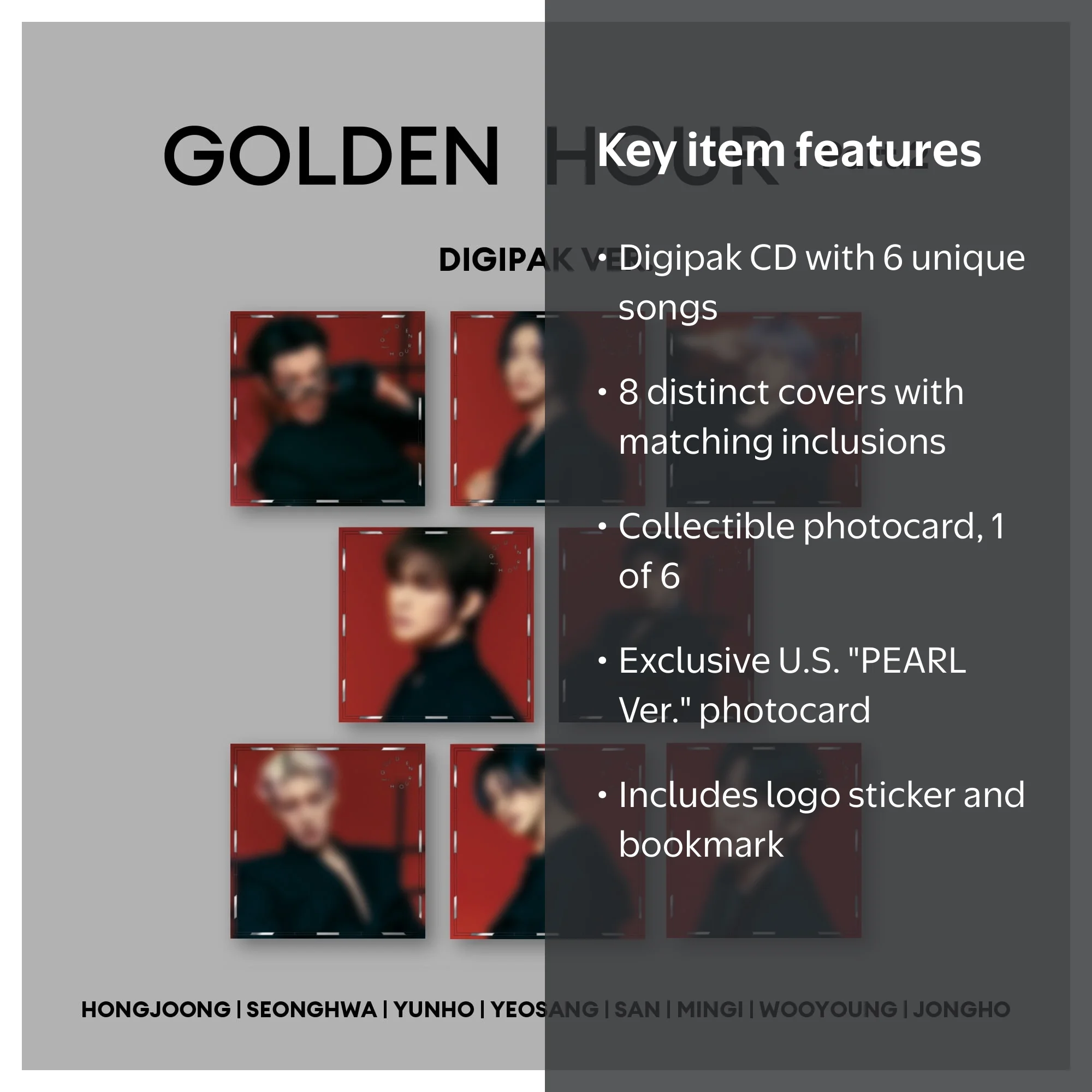 ATEEZ - GOLDEN HOUR : PART.2 - Digipak CD - Walmart.com