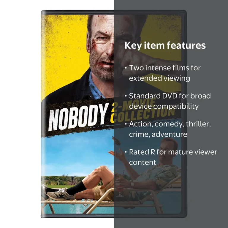 Nobody 2-Movie Collection DVD, Universal, Action Comedy Thriller