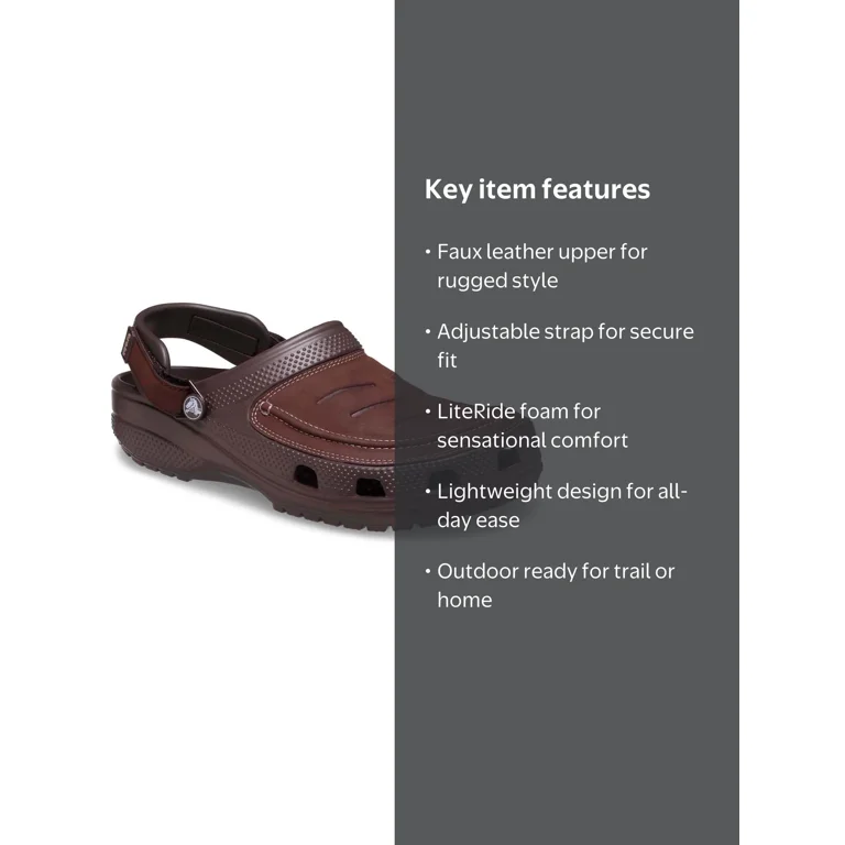 Crocs Men's Yukon Vista II LiteRide Clog Sandal - Walmart.com