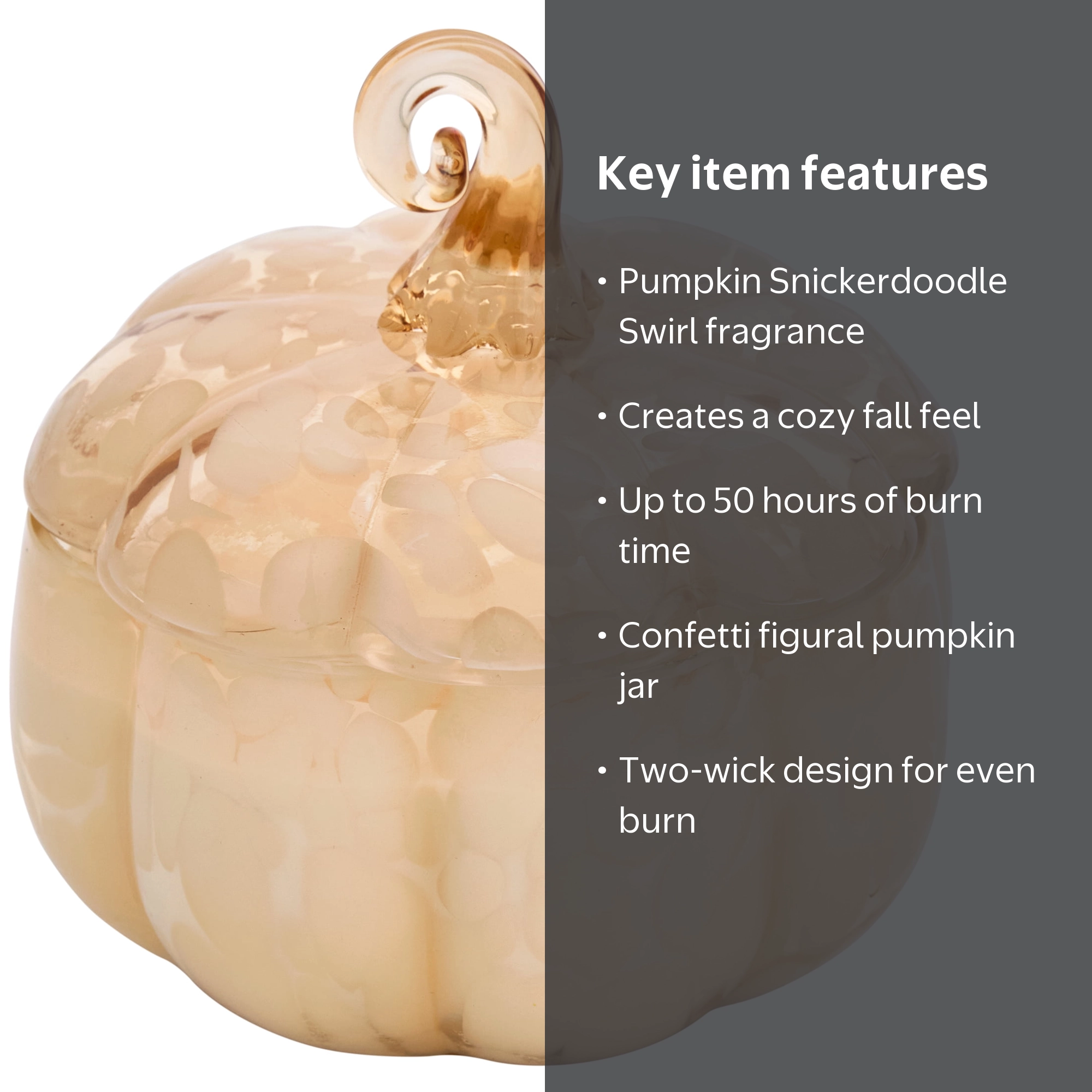 Better Homes & Gardens 2-Wick 18 oz White Tortoiseshell Glass