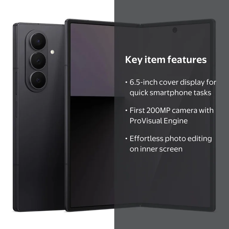 Restored Samsung Galaxy Z Fold7 5G 256GB - Unlocked - Jet Black