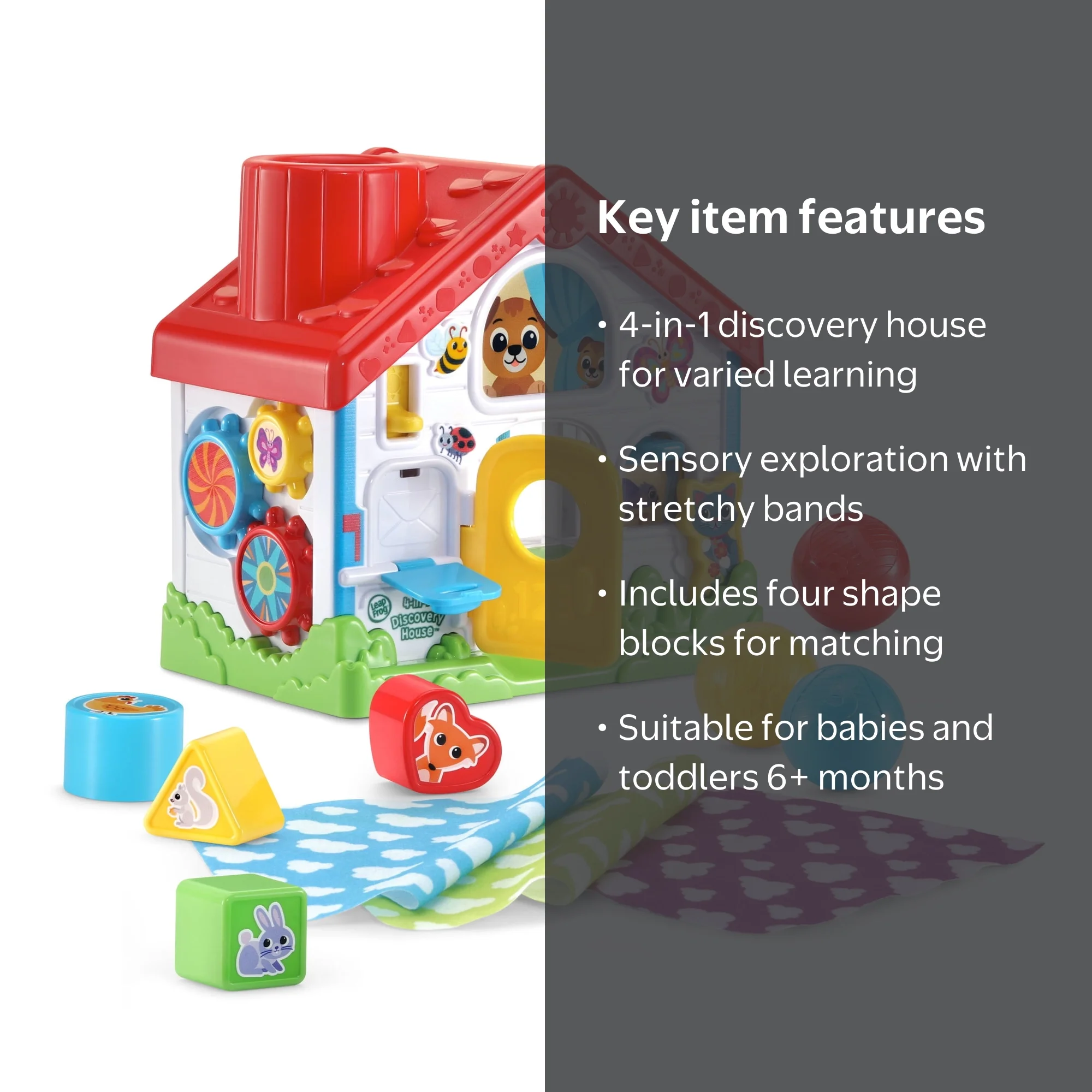 LeapFrog 4-in-1 Discovery House Toy, Baby Toddler Play - Walmart.com