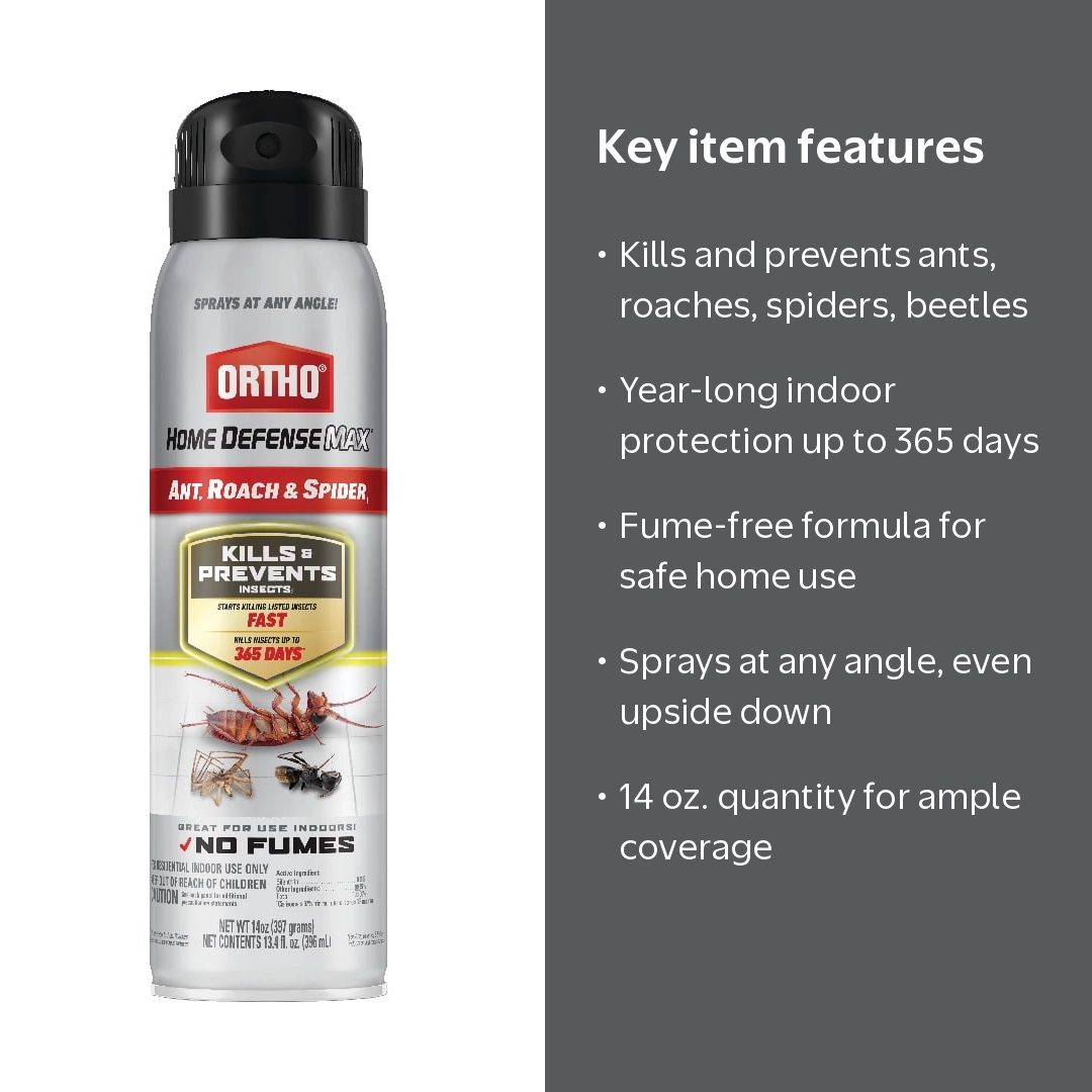 Ortho Home Defense Max Ant, Roach & Spider1 14 oz. Interior Killer