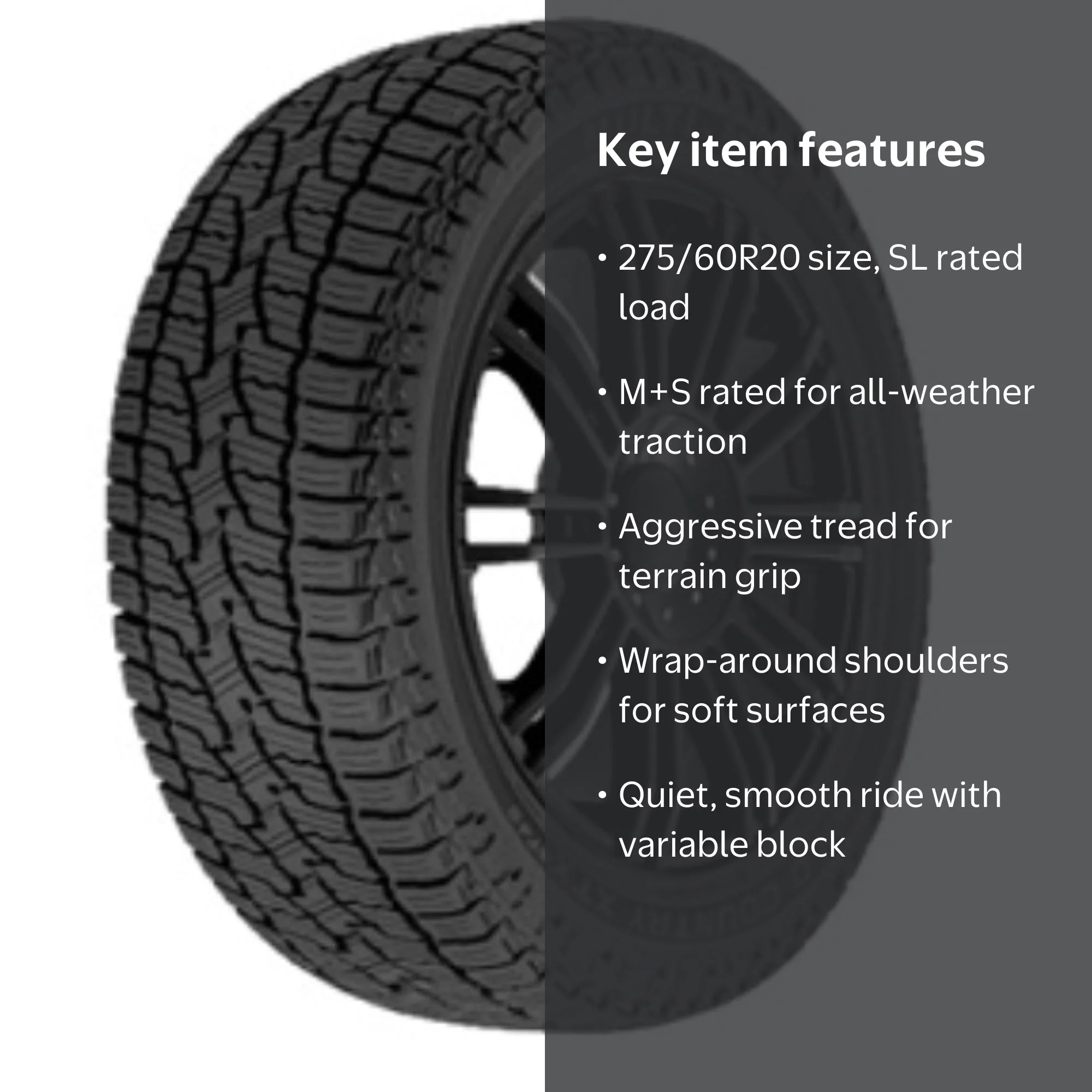 Multi-Mile Wild Country XTX AT4S 275/60R20 115T All-Terrain SUV