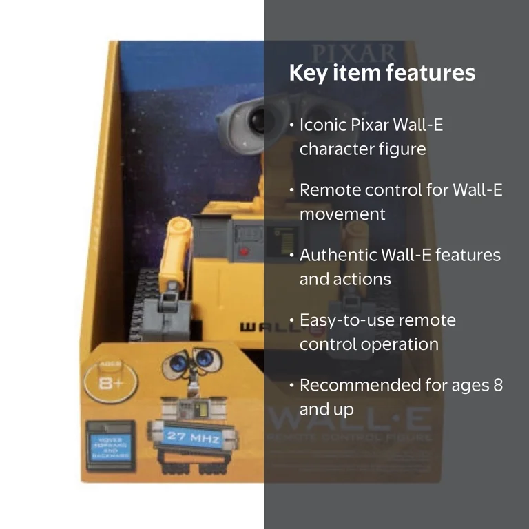 Pixar Wall-E Remote Control Figure Ages 8+ - Walmart.com