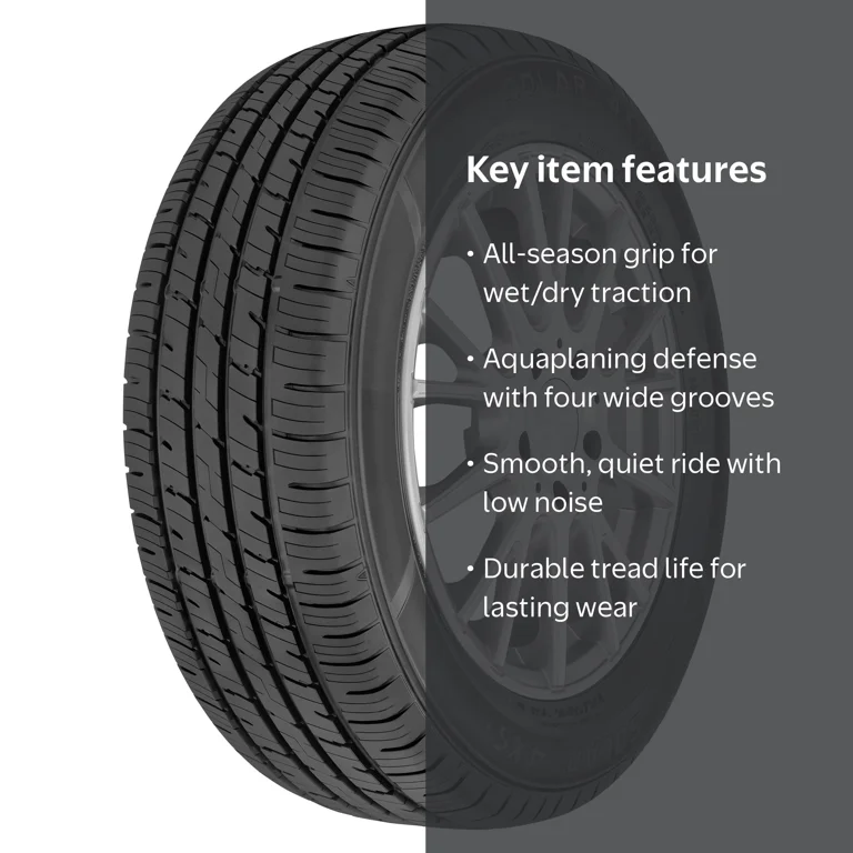 Solar, Passenger Tire, 215/65R17, All Season, Black - Walmart.com
