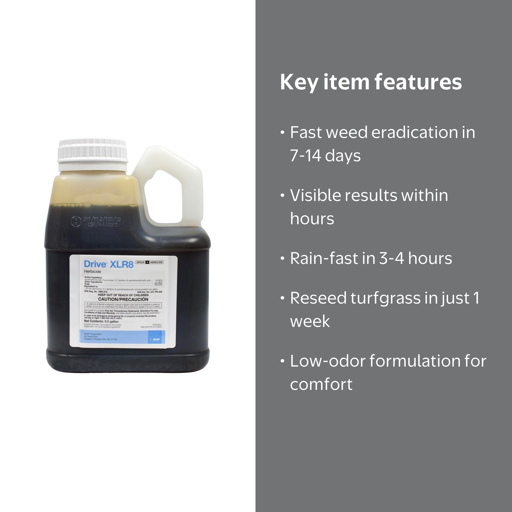 BASF AMDRIVEXLR Drive XLR8 Weed Killer, 64 OZ - Walmart.com