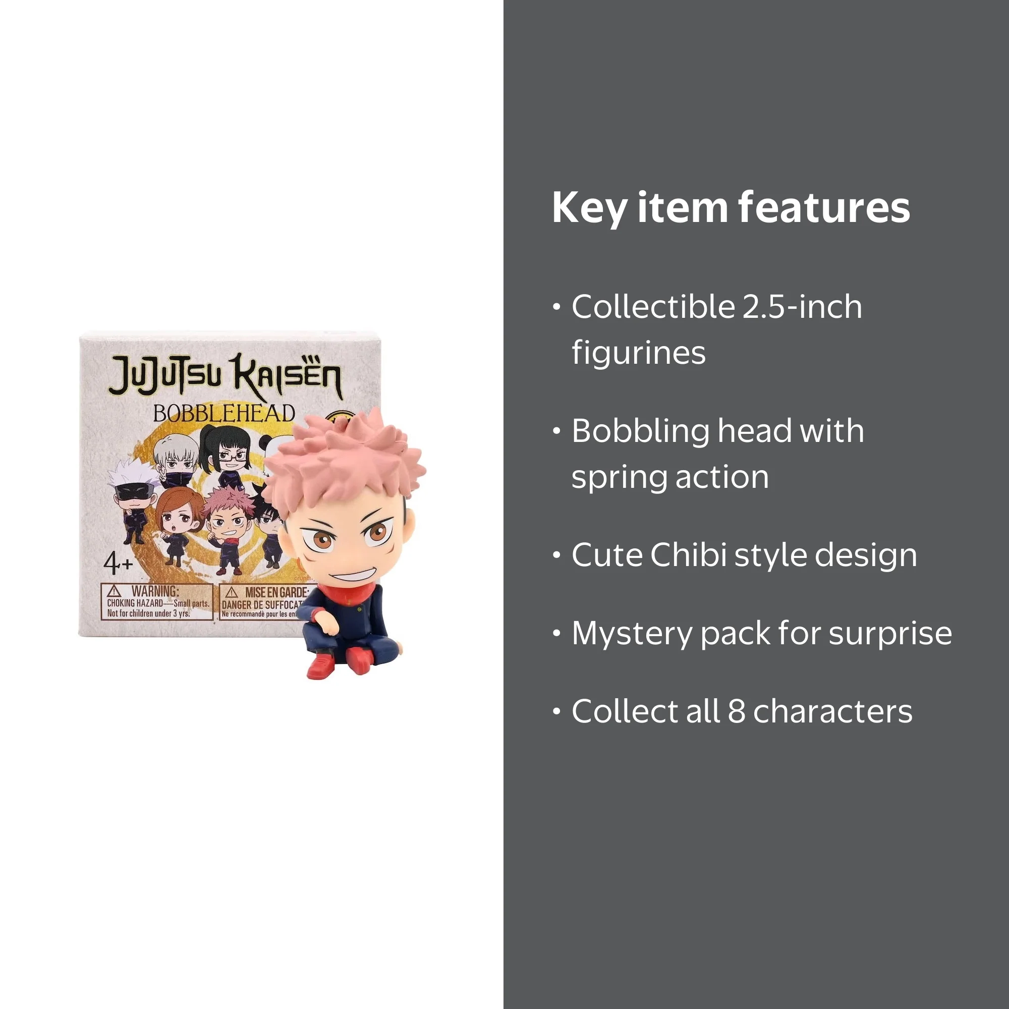 Jujutsu Kaisen Chibi Anime Bobble Head Mystery Pack Toys - Tokyo