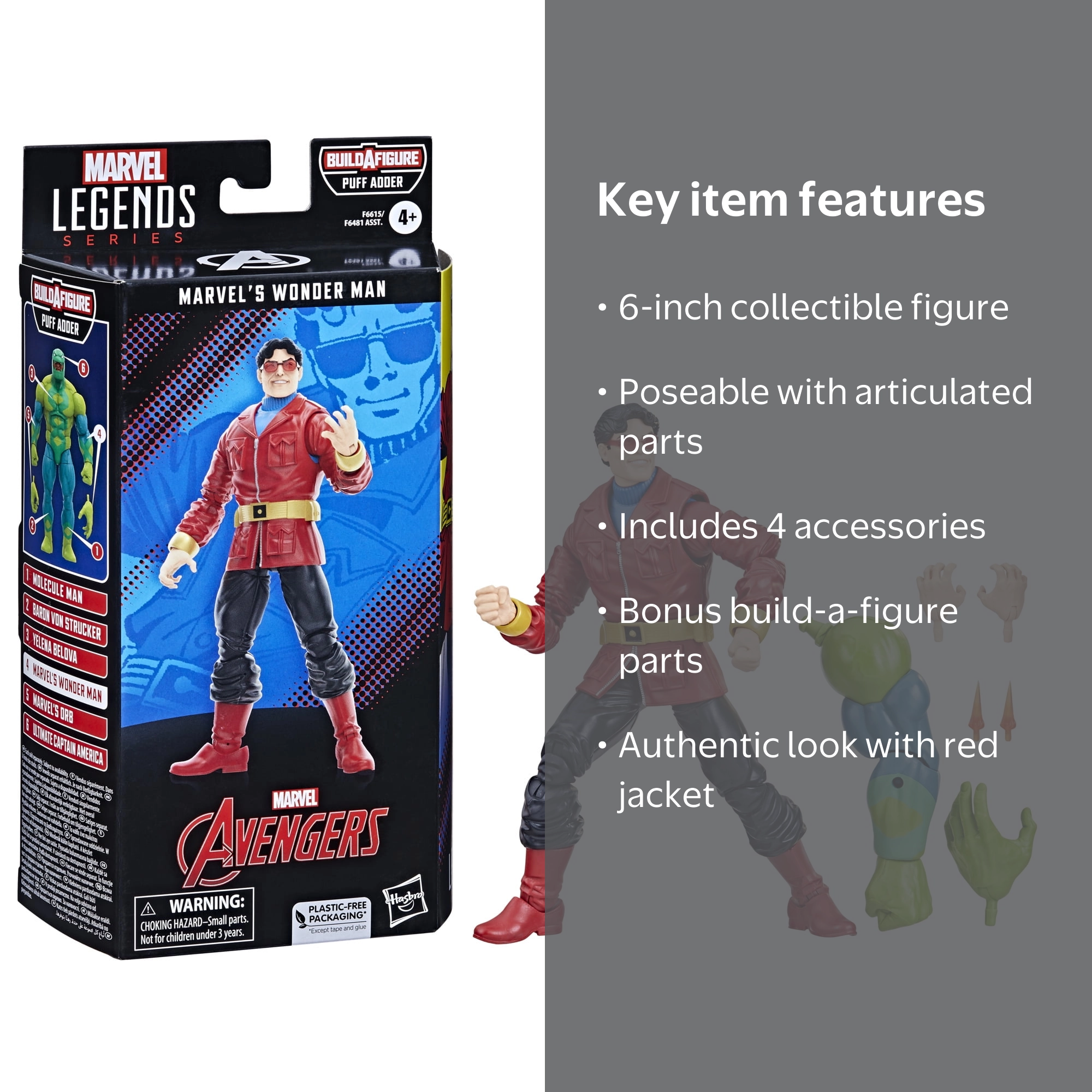 Marvel Legends Series: 6” Marvel's Wonder Man Action Figure