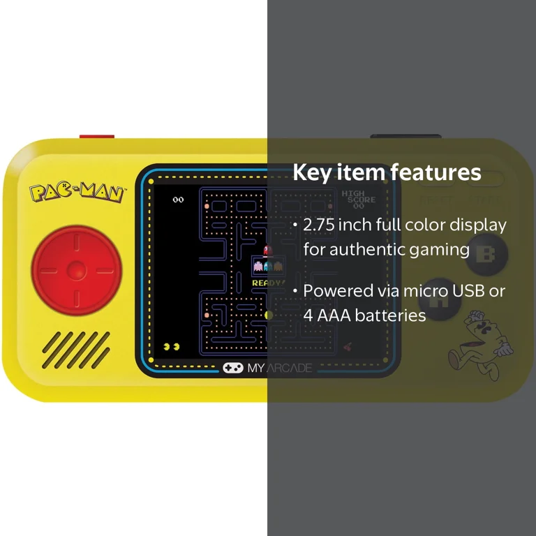 My Arcade, Handheld Game Console, PAC-MAN Pocket Player, 3 Games