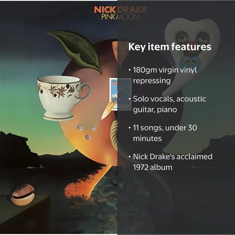 Nick Drake - Pink Moon 1972 Album - Rock Music - Vinyl LP