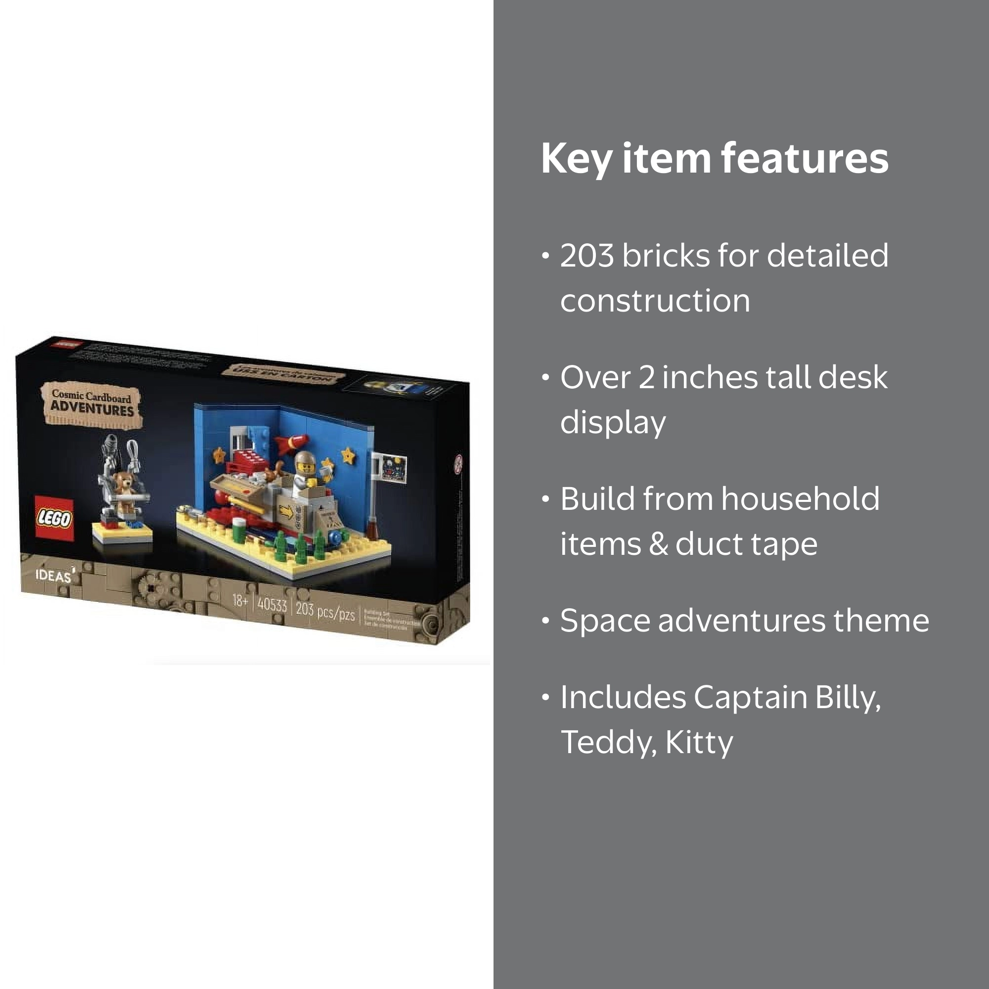 LEGO Ideas 40533 Cosmic Cardboard Adventures Space Build Set