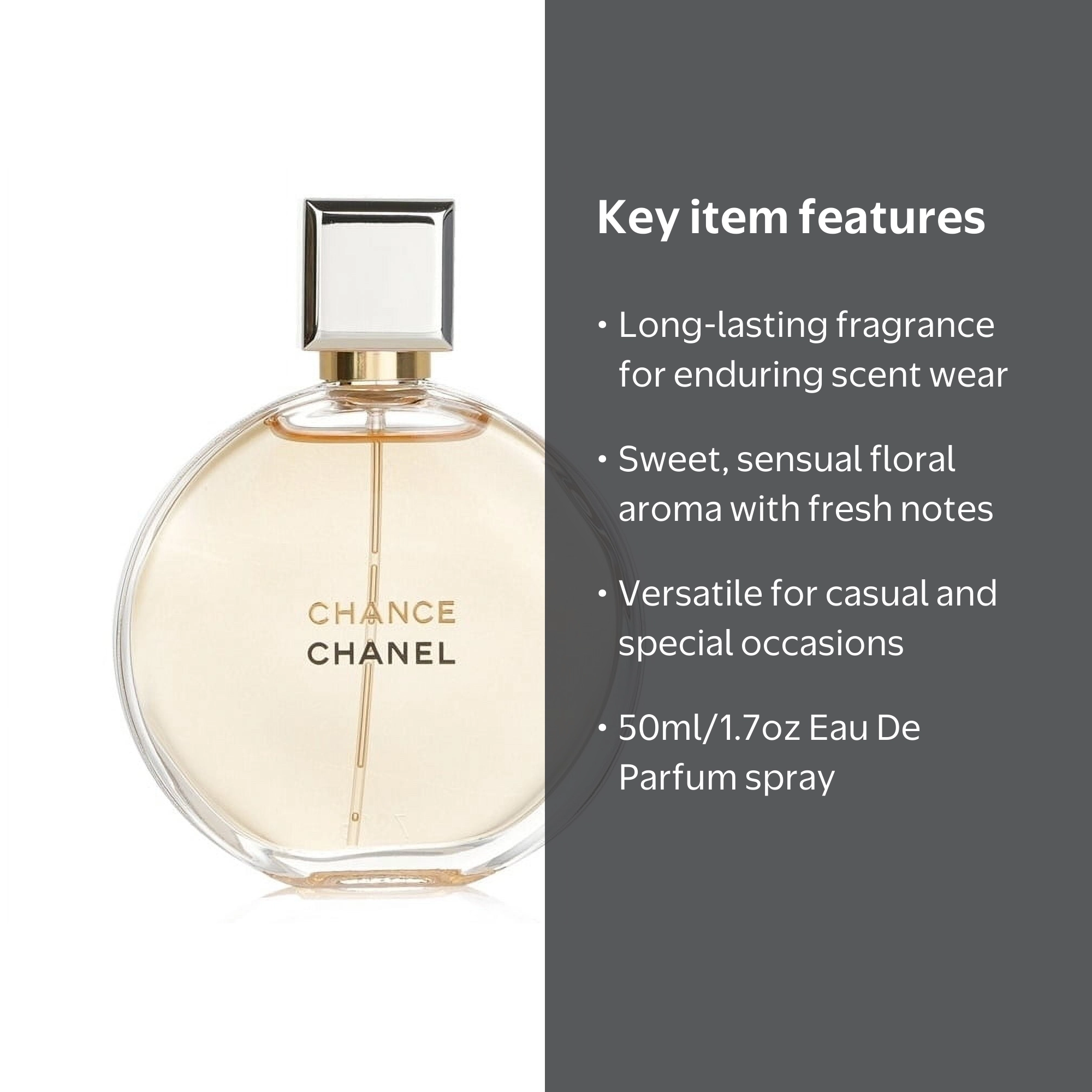 【未開封】CHANEL CHANCE EAU DE PARFUM 50ml CHANEL, Chance Eau De Parfum Spray, 50ml/1.7oz, Floral Scent