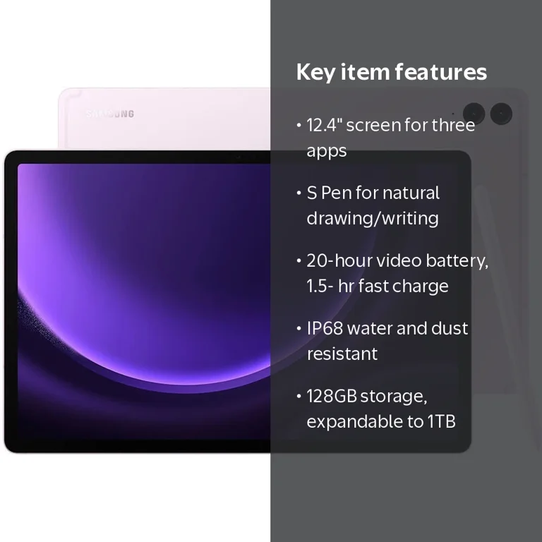 Samsung Galaxy Tab S9 FE+ Tablet, 12.4