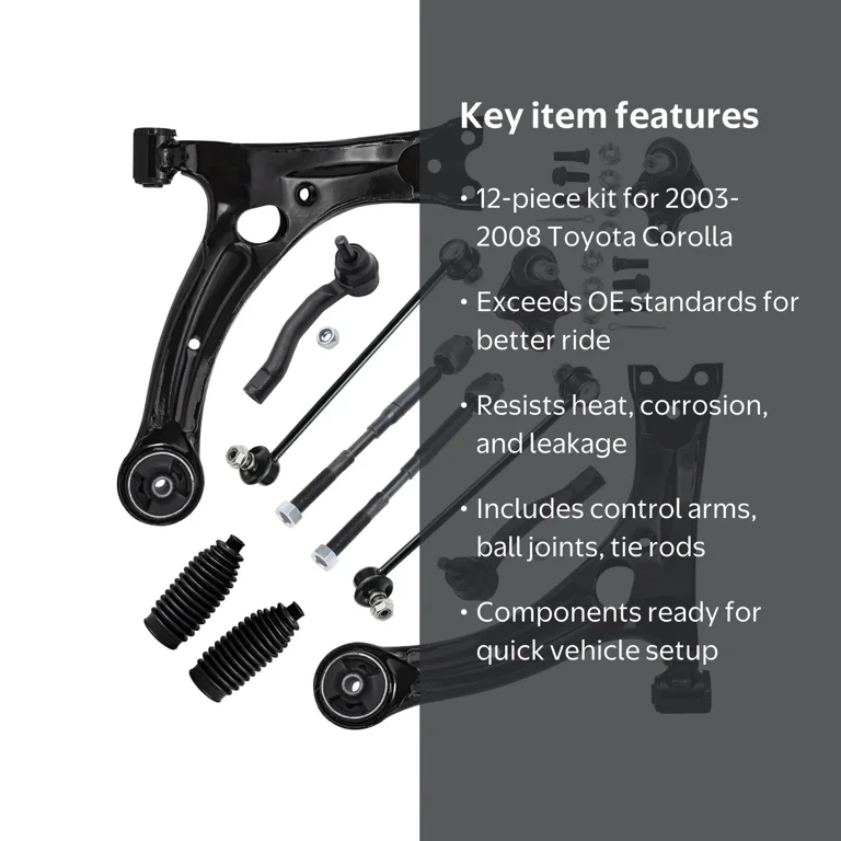 Detroit Axle Front Suspension Kit for Toyota Corolla 2003-2008