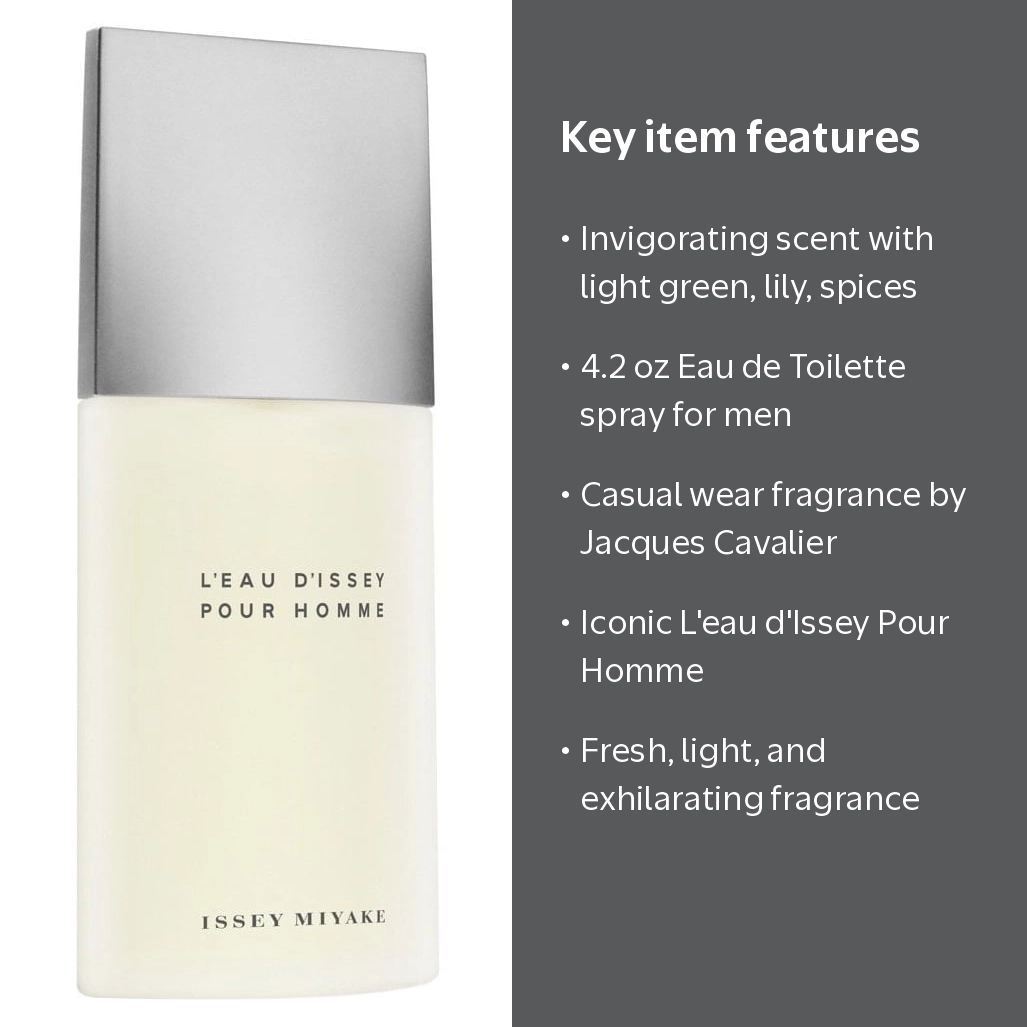 Issey Miyake L'Eau d'Issey Eau de Toilette, 4.2 oz, Aquatic Woody