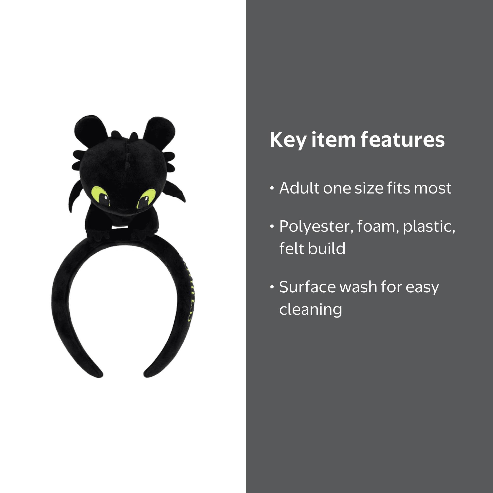 VERDINO トゥーカン ぬいぐるみハット Universal Studios How To Train Your Dragon Plush Toothless