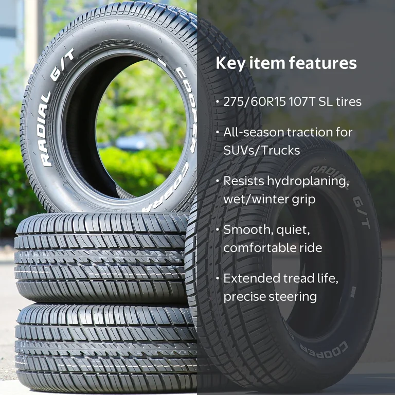Cooper Cobra Radial G/T, Set of 4 All Season Tires, 275/60R15 107T