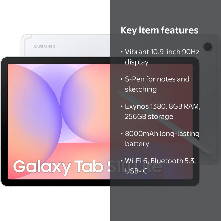 Samsung, Galaxy Tab S10 Lite with S-Pen, 256GB, 10.9 inch