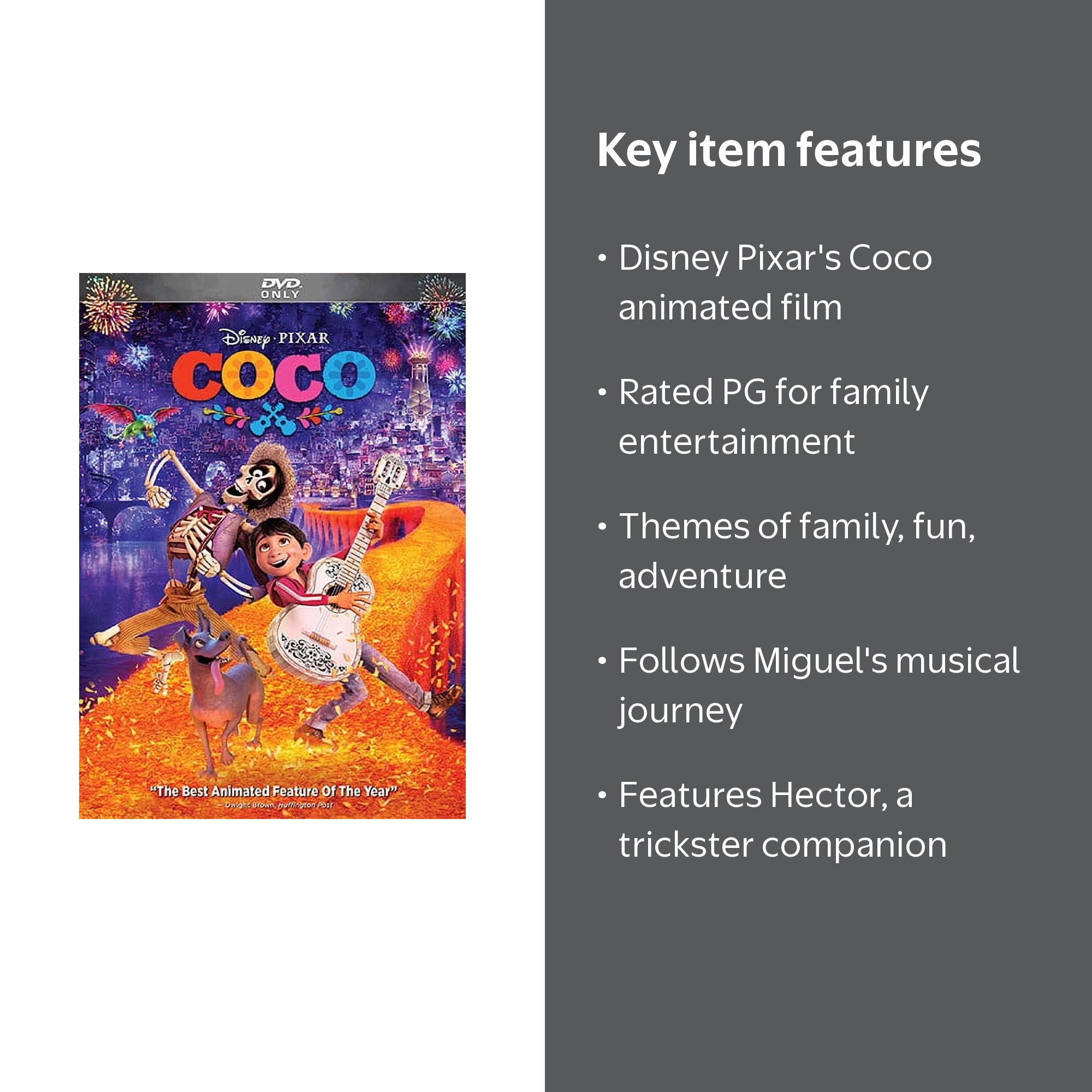 Disney's Coco - Adventure Animated Family Movie (DVD) - Walmart.com