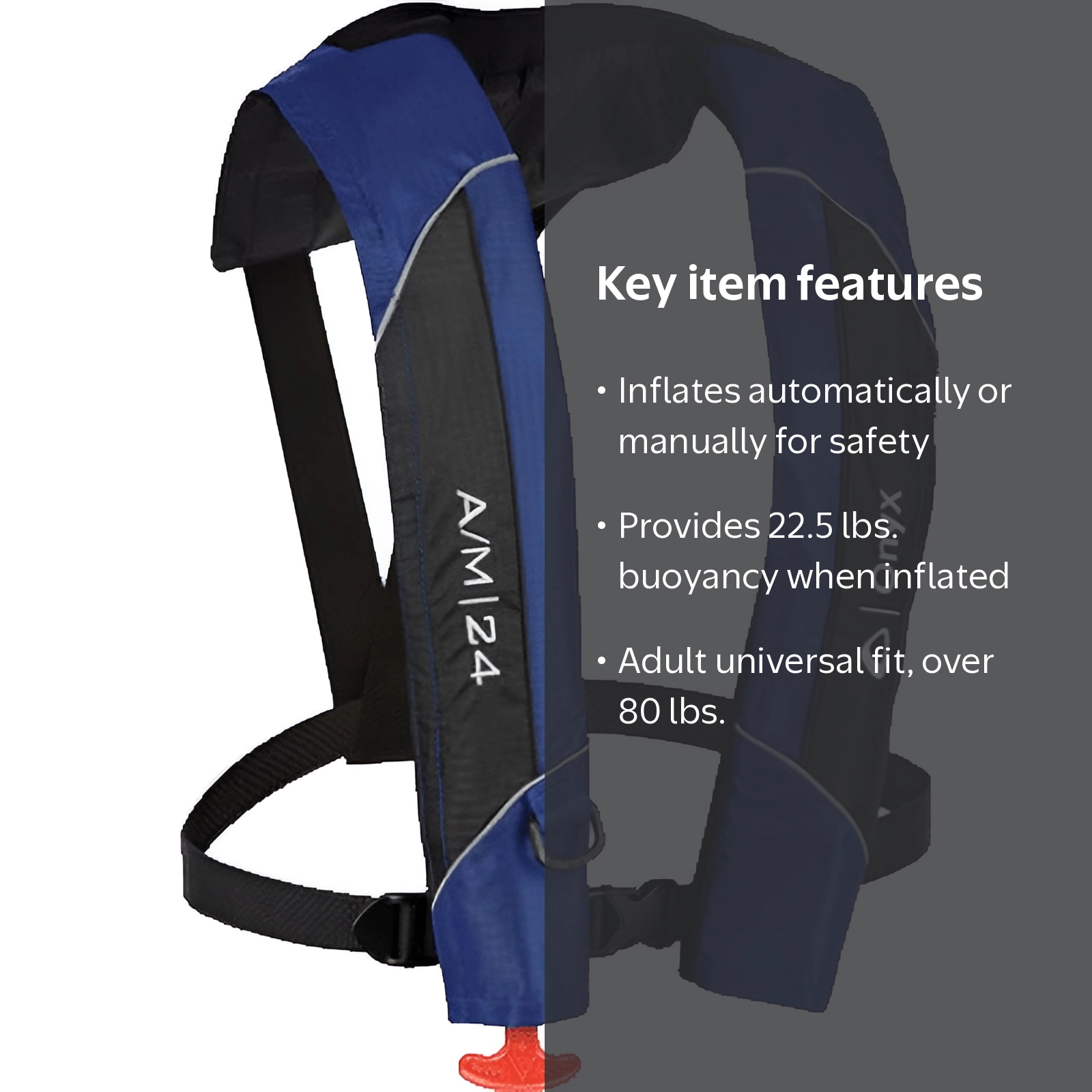 Onyx Outdoors, Adult Auto/Manual Inflatable Life Jacket, RRK150