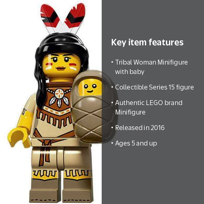 LEGO, Series 15 - Tribal Woman with Baby Minifigure 71011