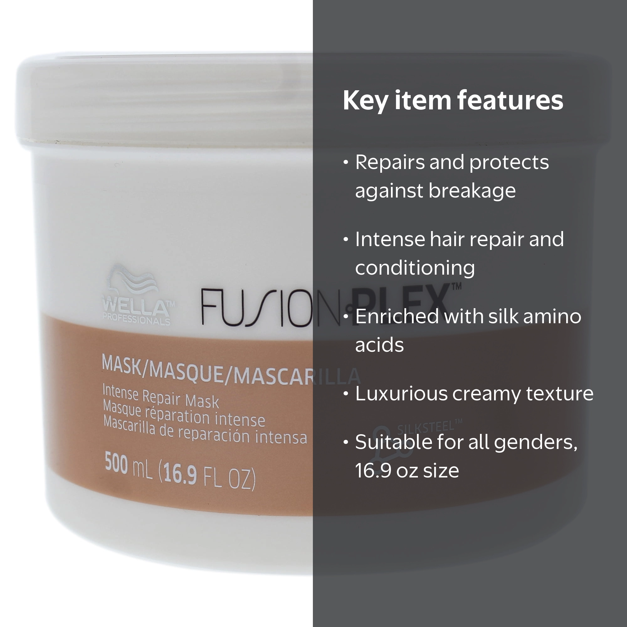 Wella, Fusion Plex Intense Repair Mask, 16.9 oz, Unisex - Walmart.com