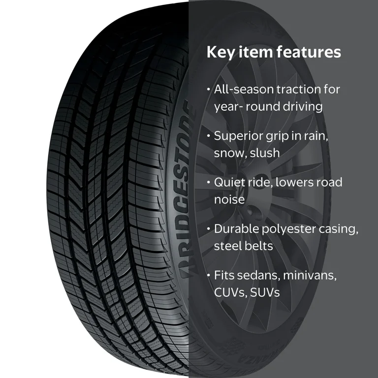 Bridgestone, Passenger Tire, 195/65R15 91H, All Season QuietTrack