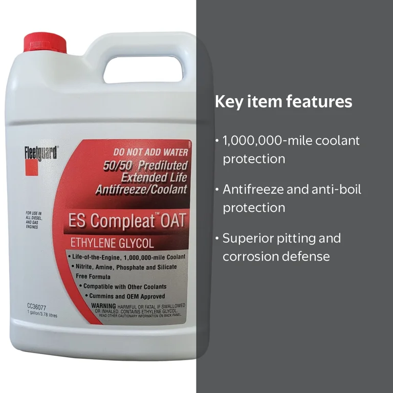 Fleetguard Super Long Life Coolant Antifreeze Red 50/50 ES