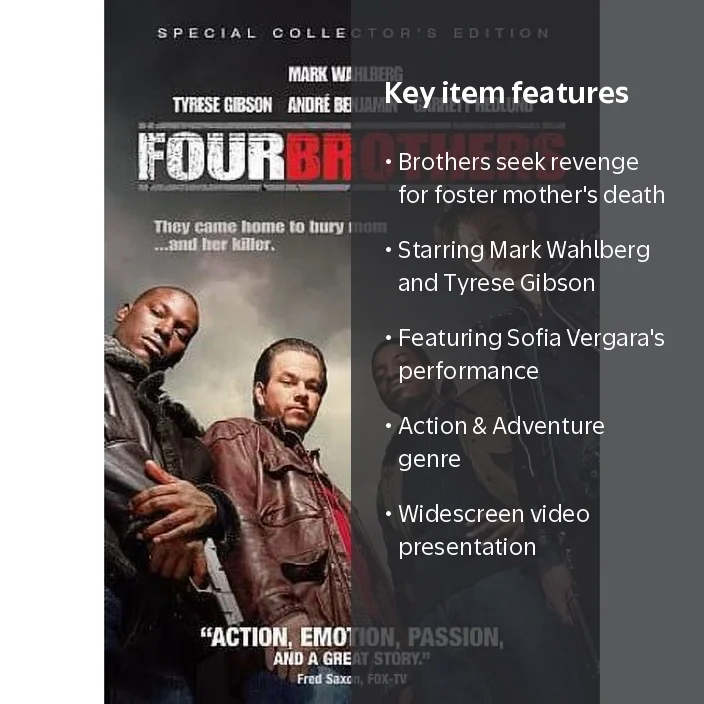 Four Brothers (DVD) (Widescreen) - Walmart.com