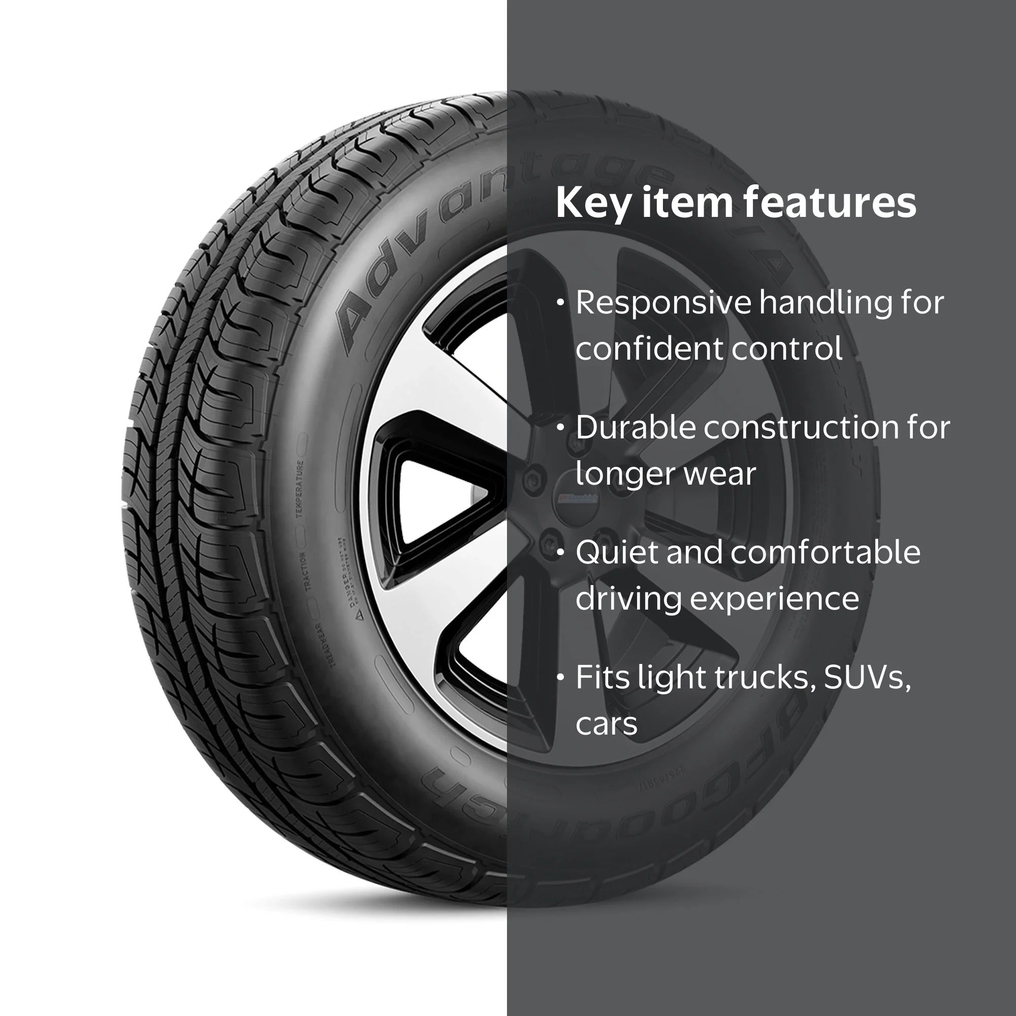 BFGoodrich Advantage T/A Sport LT All-Season 245/70R16 107T Tire
