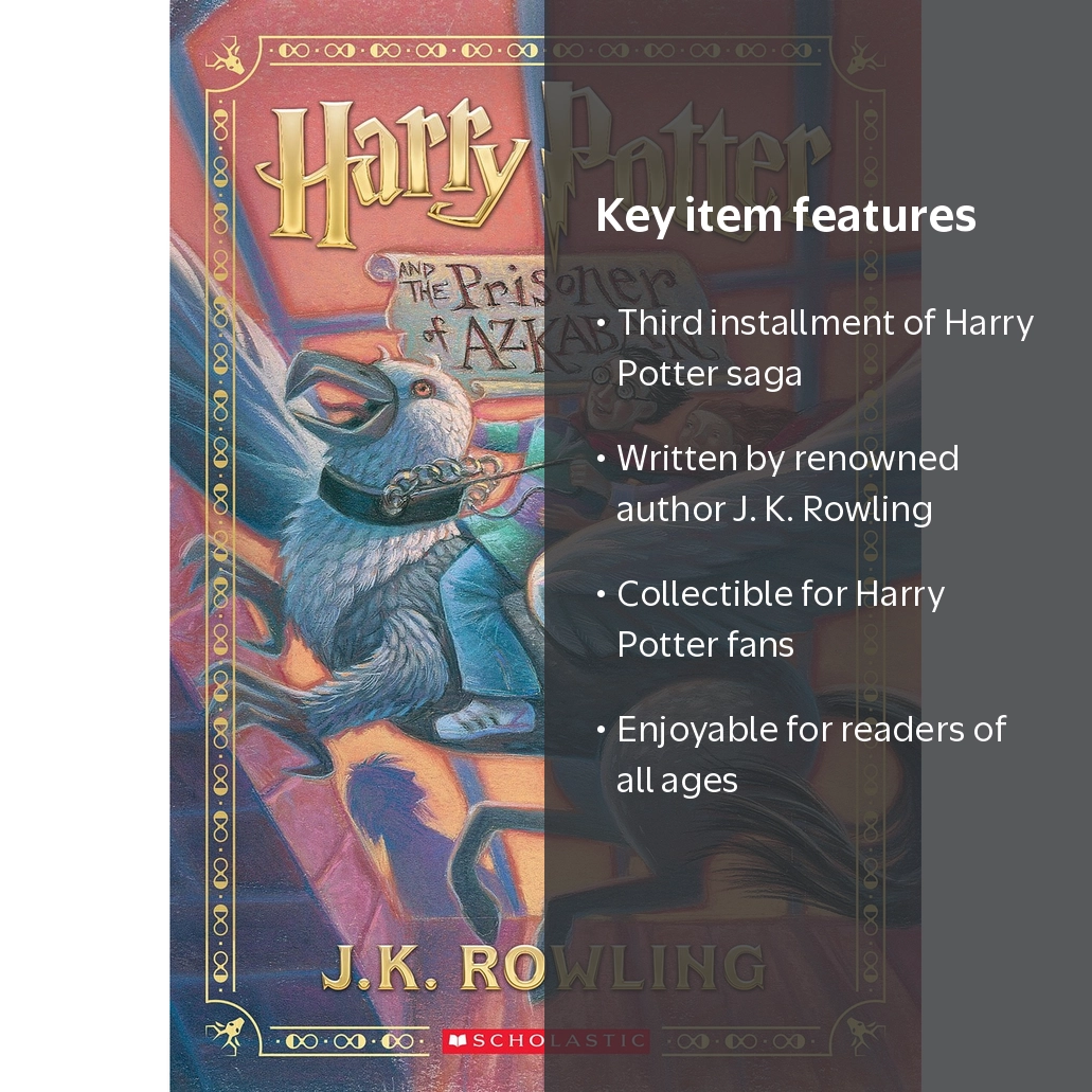 J. K. Rowling Harry Potter Book 3 Prisoner of Azkaban Stenciled