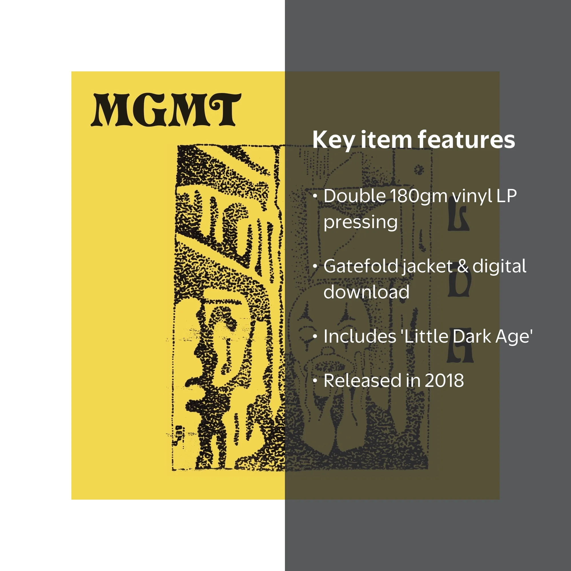 Sony, Vinyl LP, Little Dark Age, Double 180gm Gatefold with