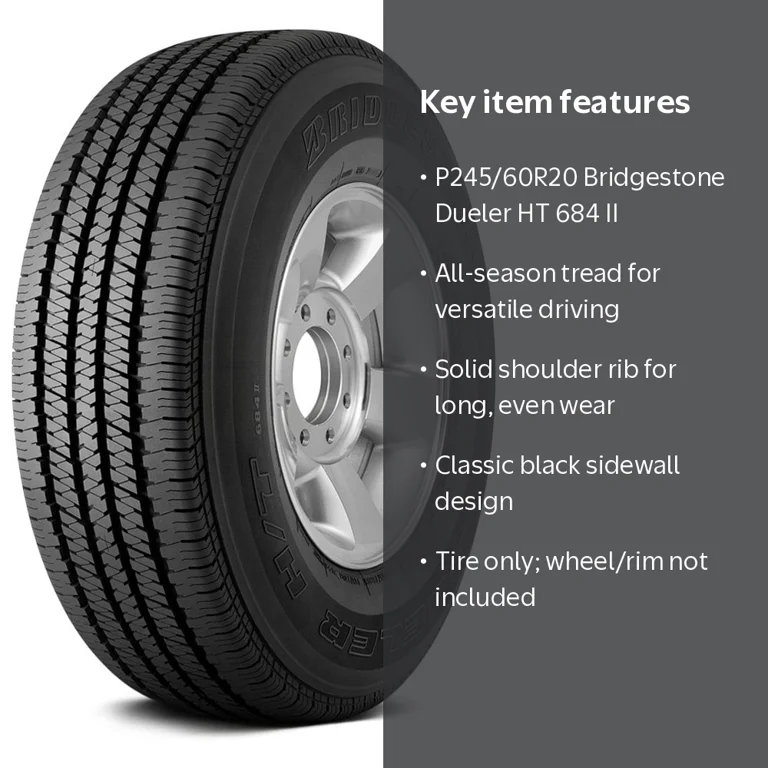 Bridgestone Dueler Ht 684 Ii P245/60R20 - Walmart.com