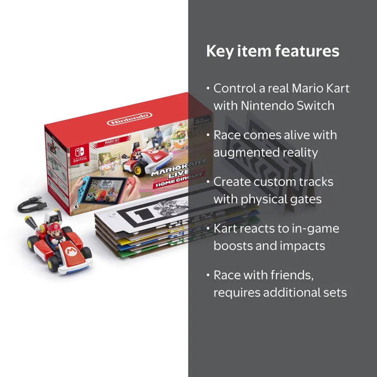 Nintendo, Mario Kart Live, Home Circuit™ - Mario™ Set - Walmart.com