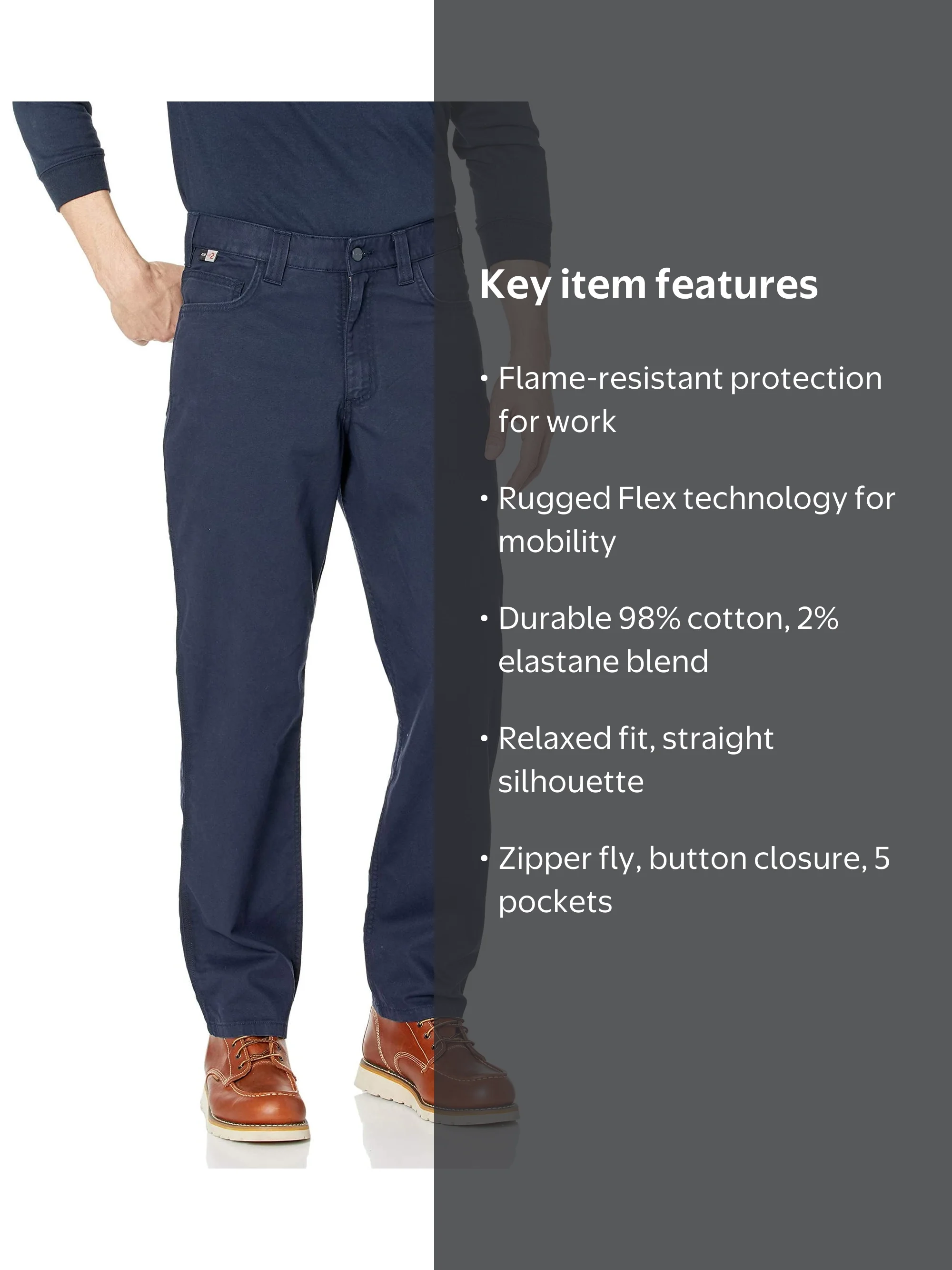 Carhartt Flame-Resistant Rugged Flex Relaxed Fit Canvas Five