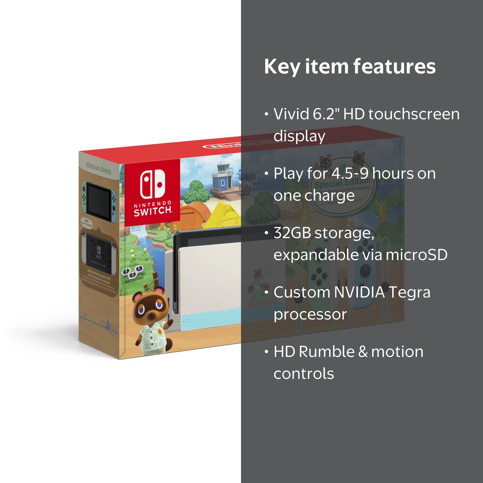 Nintendo Switch - Animal Crossing: New Horizons Edition, TV Home