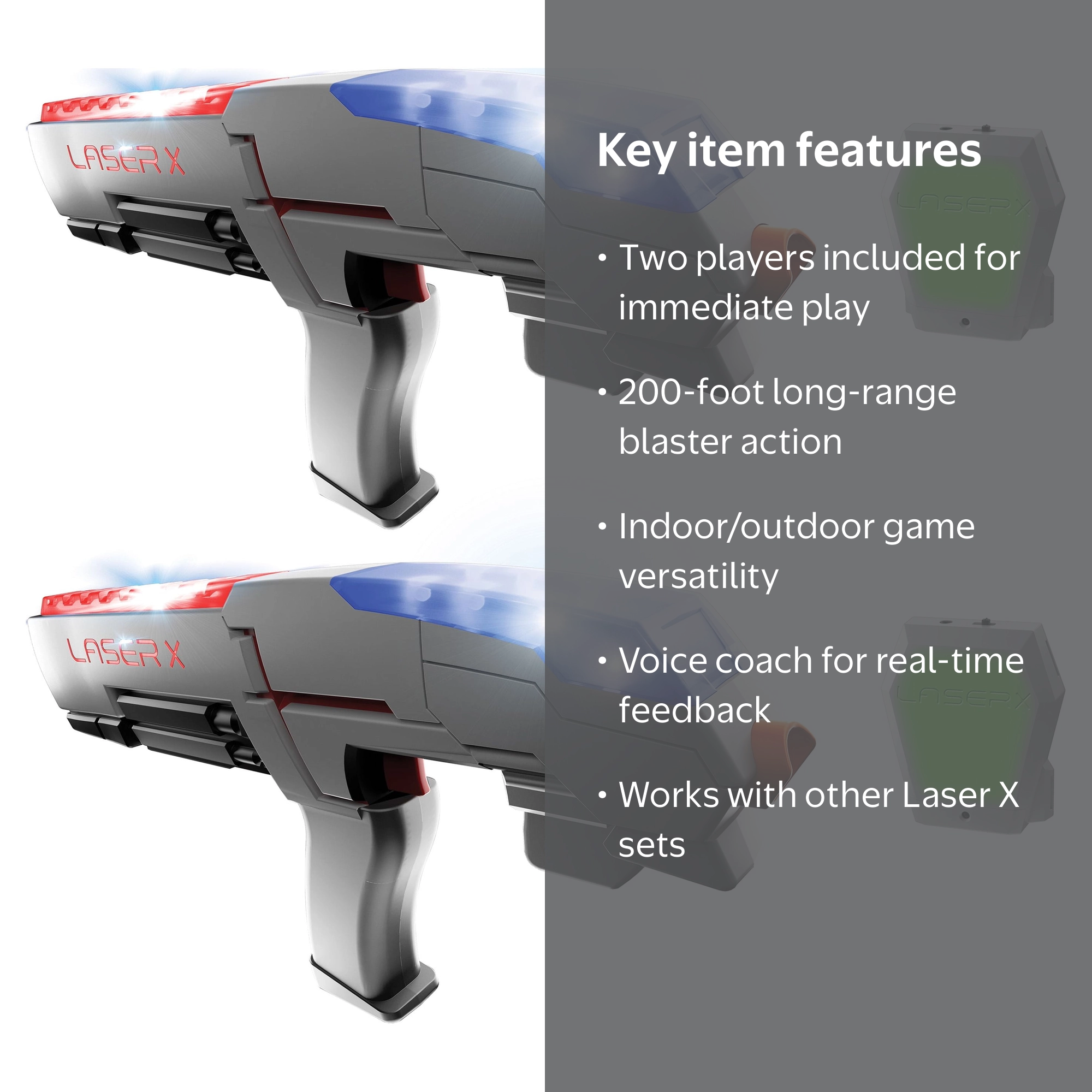 Laser X, Laser Tag Blaster Double Set, Recommended Ages 6+