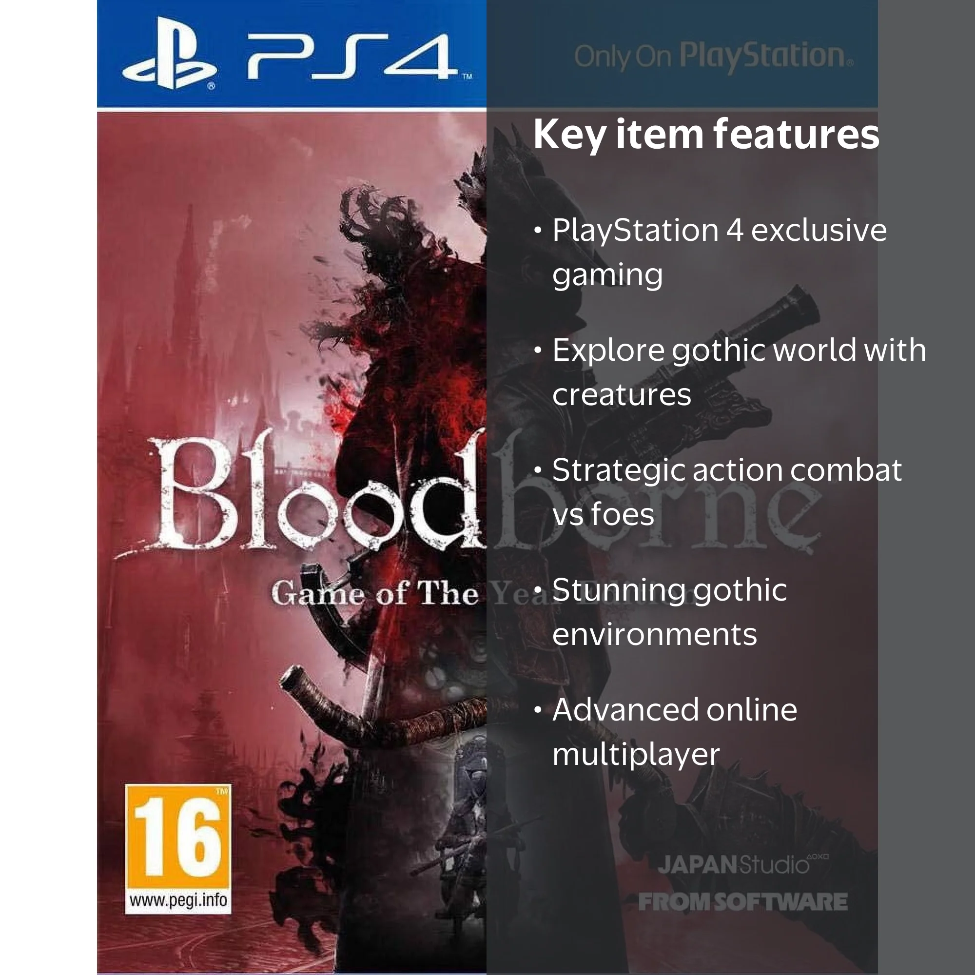 Sony, Bloodborne Game of The Year Edition, PS4 Horror Game