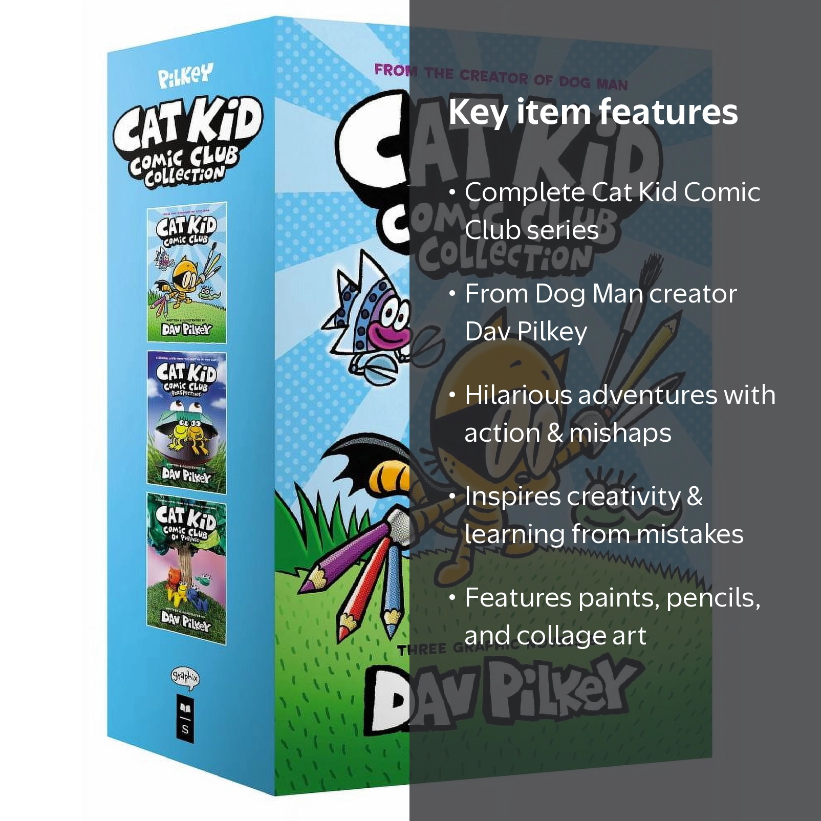Dav Pilkey, Cat Kid Comic Club, Graphic Novels Collection