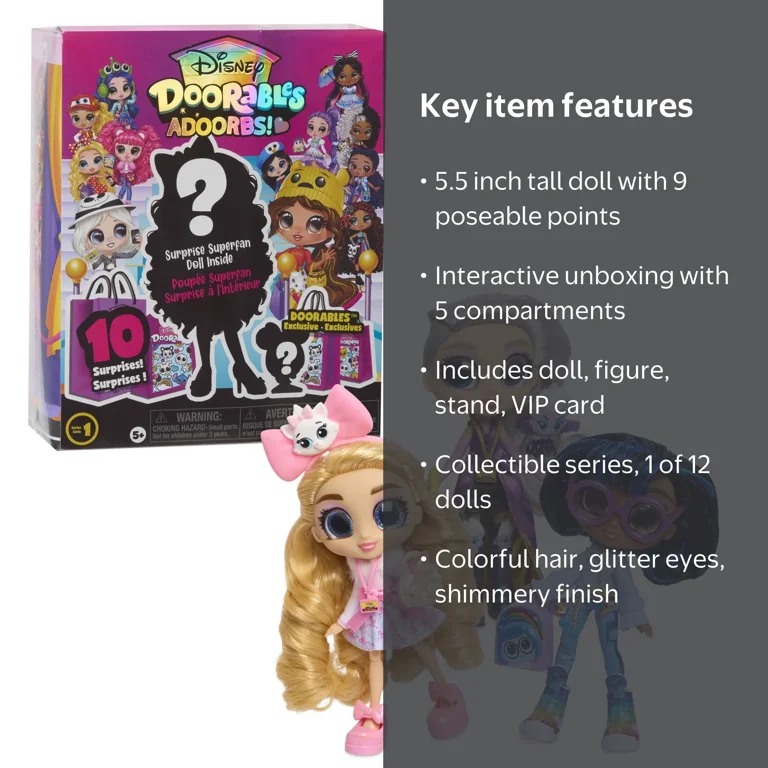 Disney, ADOORBS Doll, Series 1, 5.5-inch collectible toy - Walmart.com