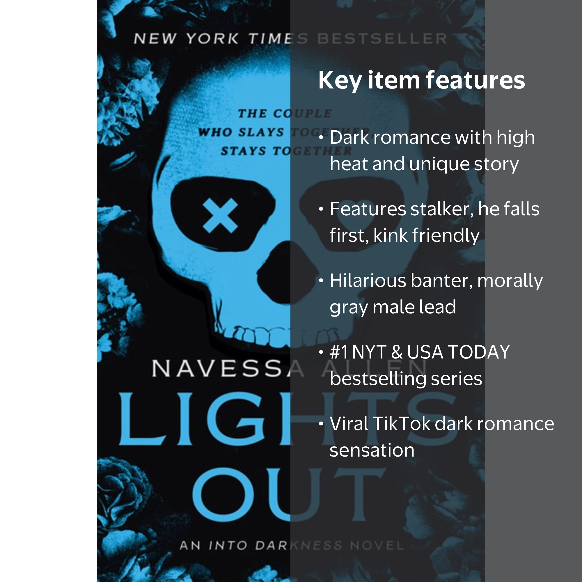 Navessa Allen, Lights Out, ISBN 9781638932239, Dark Romcom