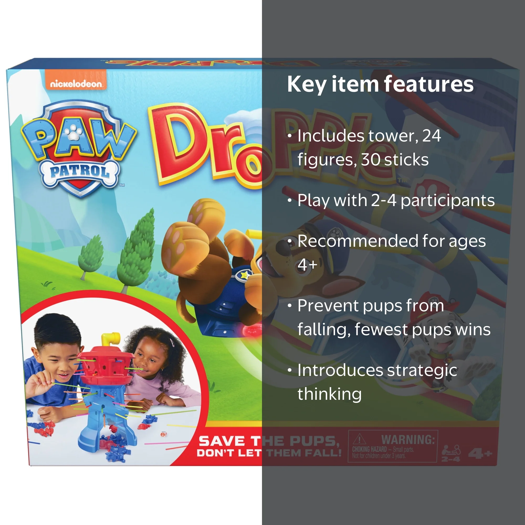 Spin Master Games - Games Don't Drop Chase F23 pour Enfants | Jeux Utiles pour Santé Mentale | Jouets Éducatifs | 1 Joue