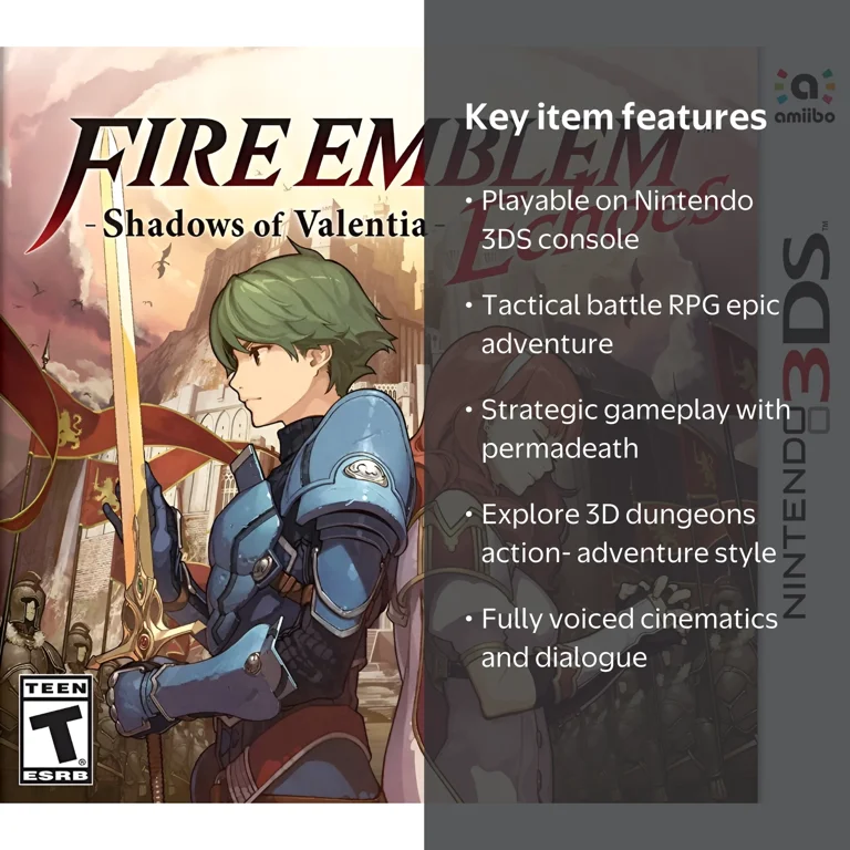 Fire Emblem Echoes: Shadows of Valentia, Nintendo, Nintendo 3DS