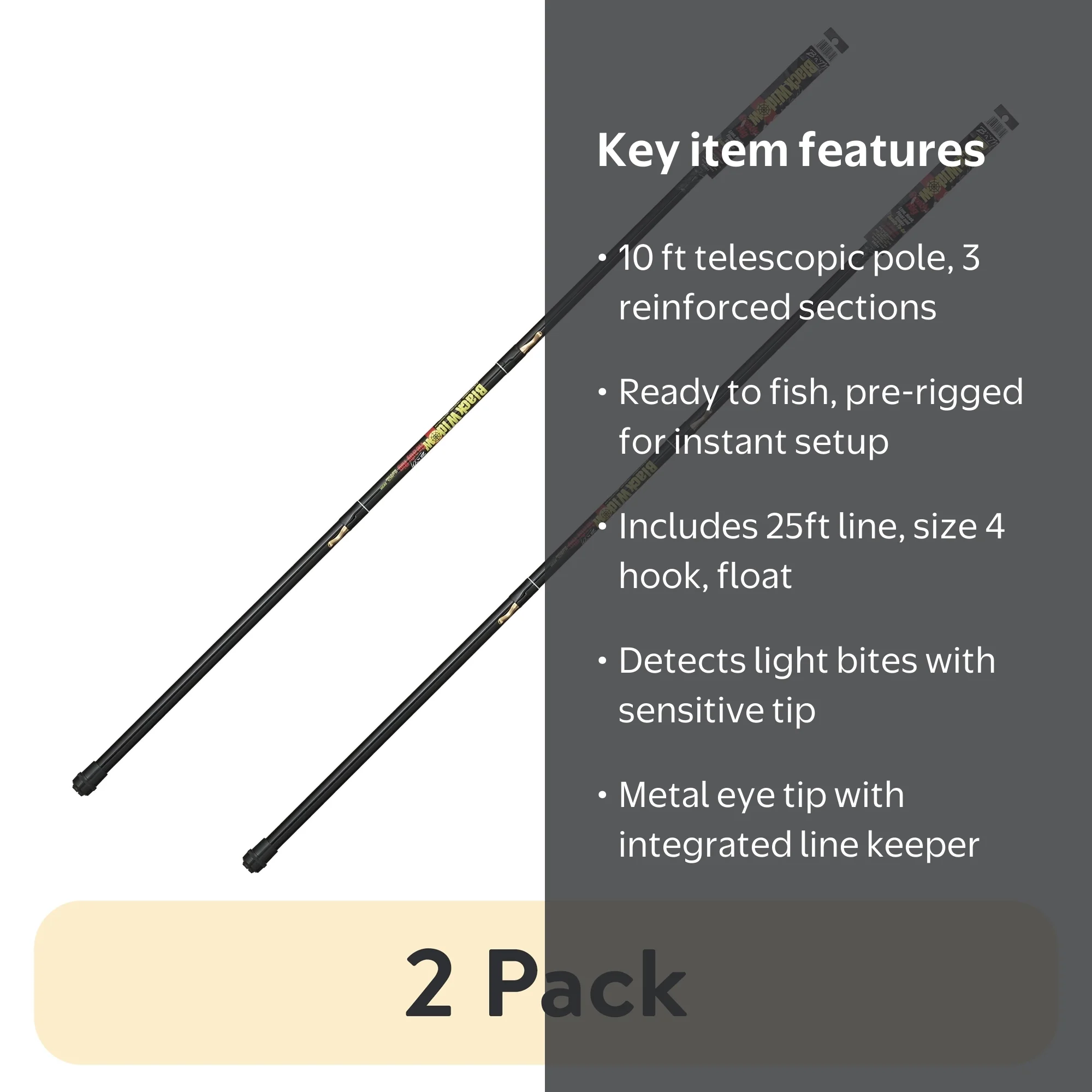 black widow ready big fishing pole Daiwa XT Carp Rod 12' 4.5lb Foot Telescoping Pole is designed specifically for trolling enthusiasts B'n'M Pole Black Widow Ready