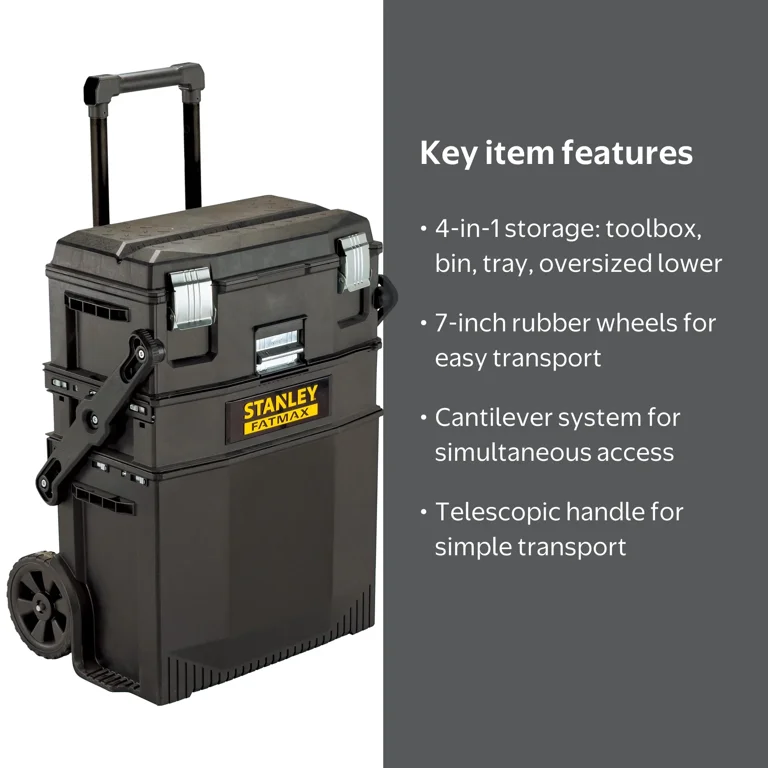 STANLEY FATMAX 4-in-1 Mobile Work Station, 020800R - Walmart.com