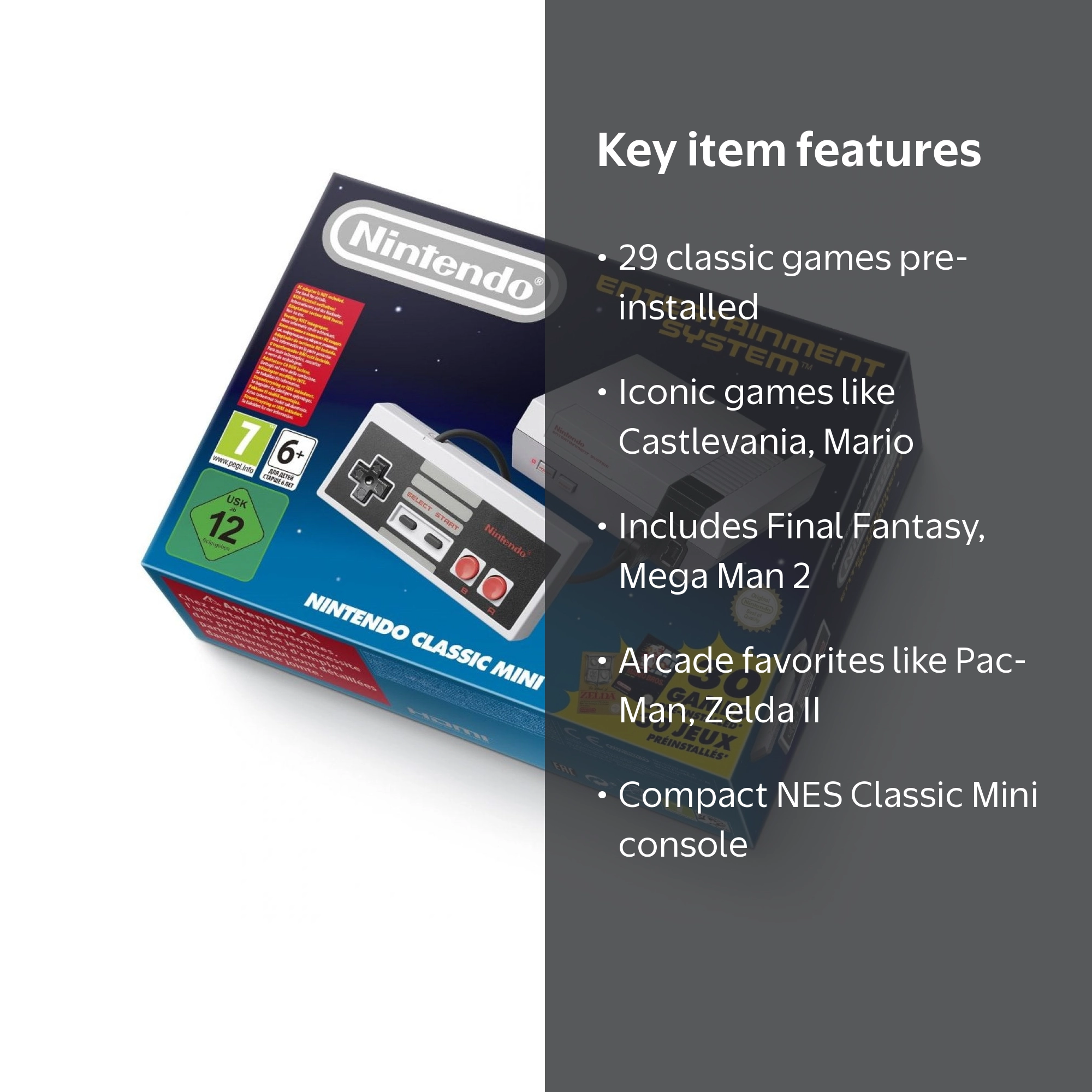 Free Shipping! NES Classic Mini EU Console Nintendo Retro Video