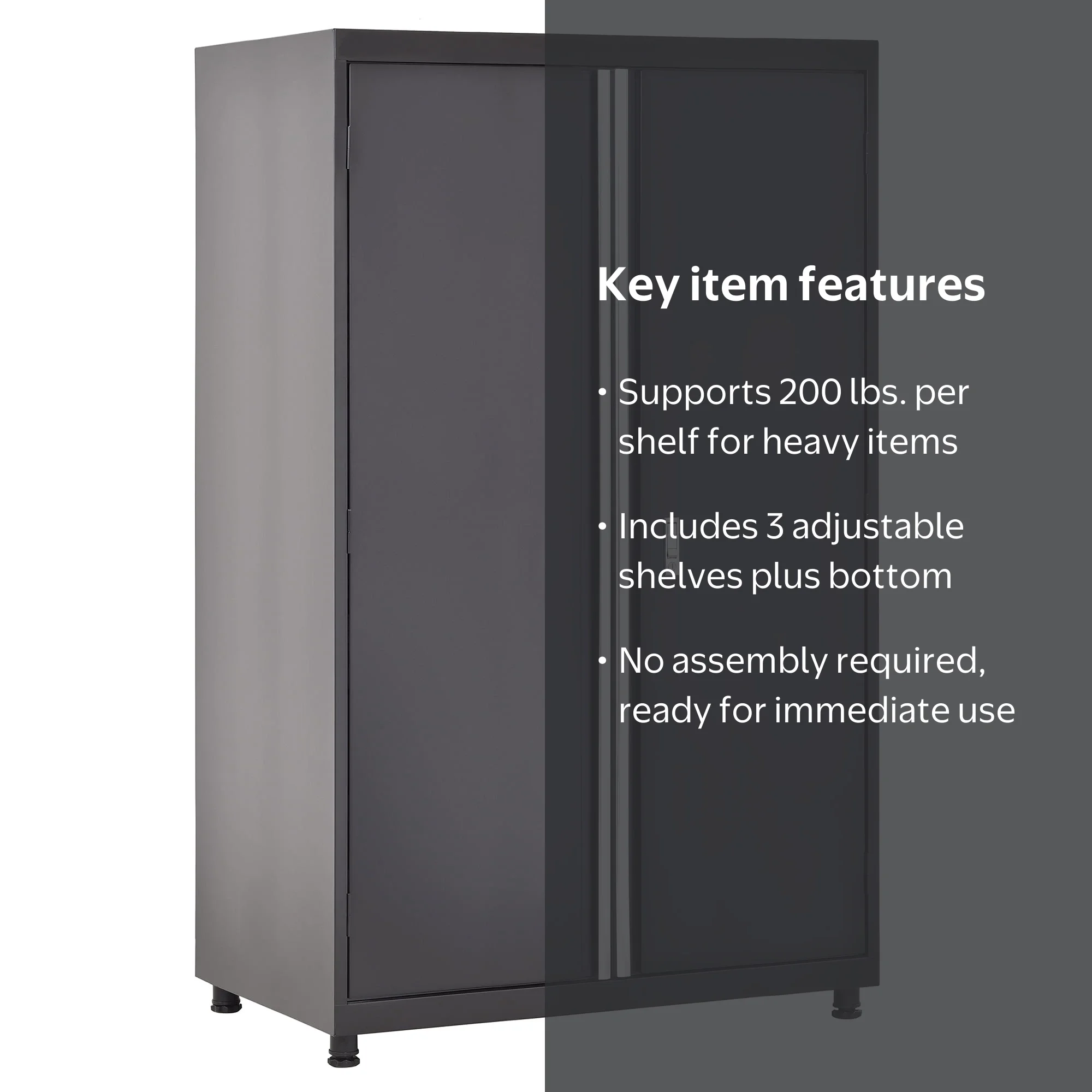 Muscle Rack Heavy-Duty Welded Steel Garage Storage Cabinet, Matte