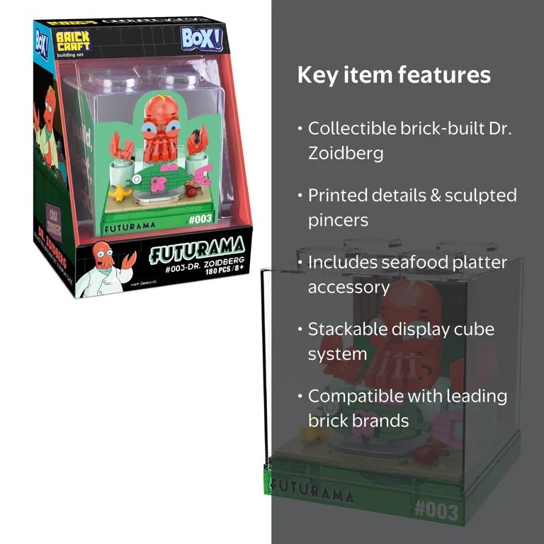 Brickcraft Futurama Dr. Zoidberg Box! Collectible Building Kit