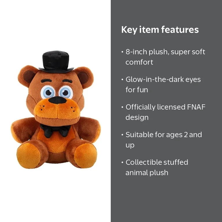 Five Nights at Freddy's 8 inch Assorted Plush (Freddy, Bonnie